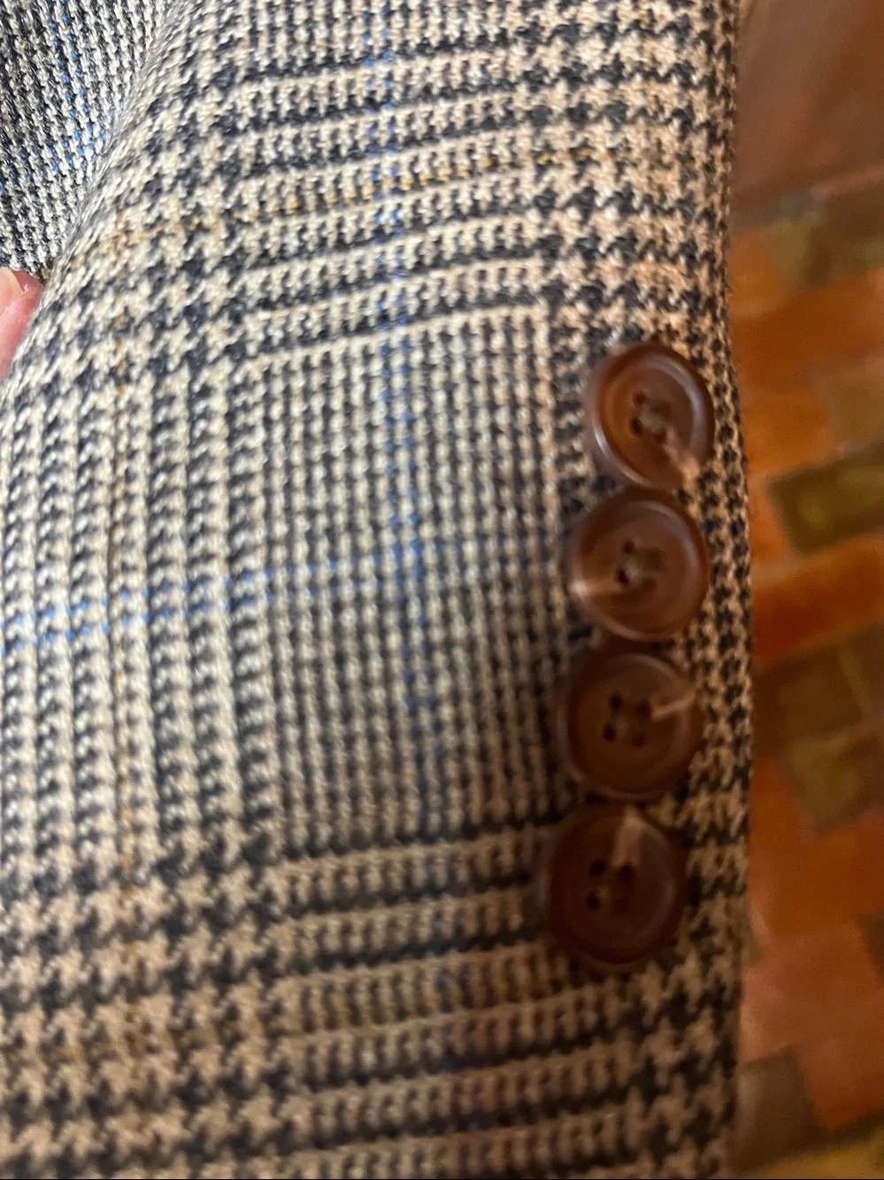 Lauren Ralph Lauren 44R 100% lambswool plaid blazer 3254